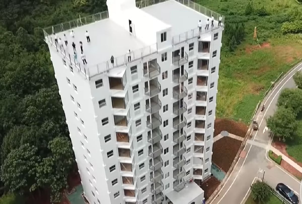 10 Storey building constructed in one day in china see viral video