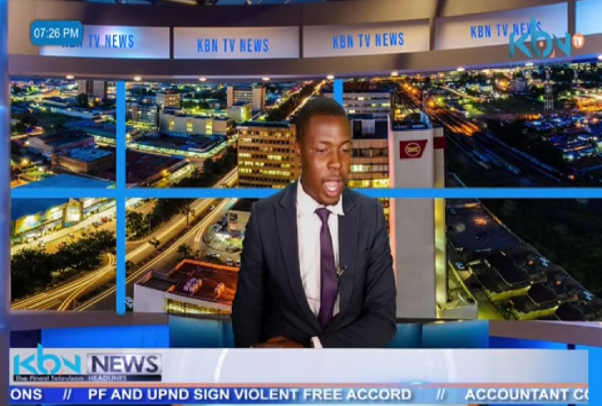 Zambia KBN TV news anchor demand his salary on live TV show video goes viral