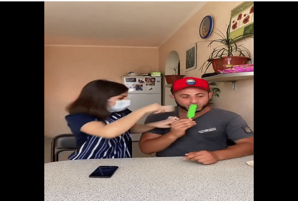 viral video of parents hiding icecream from their child trending funny video on social media