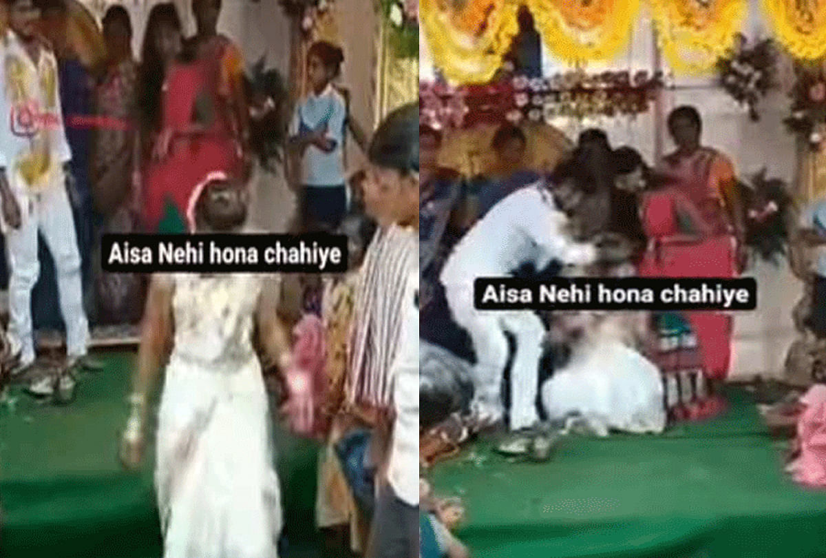 funny wedding video bride ran away from mandap groom shocked