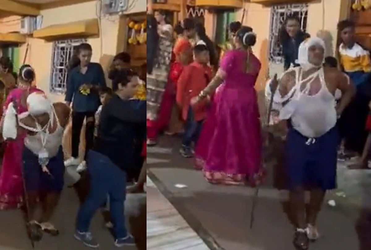 a man dance in weddings with Broken hands and feet video goes viral on social media