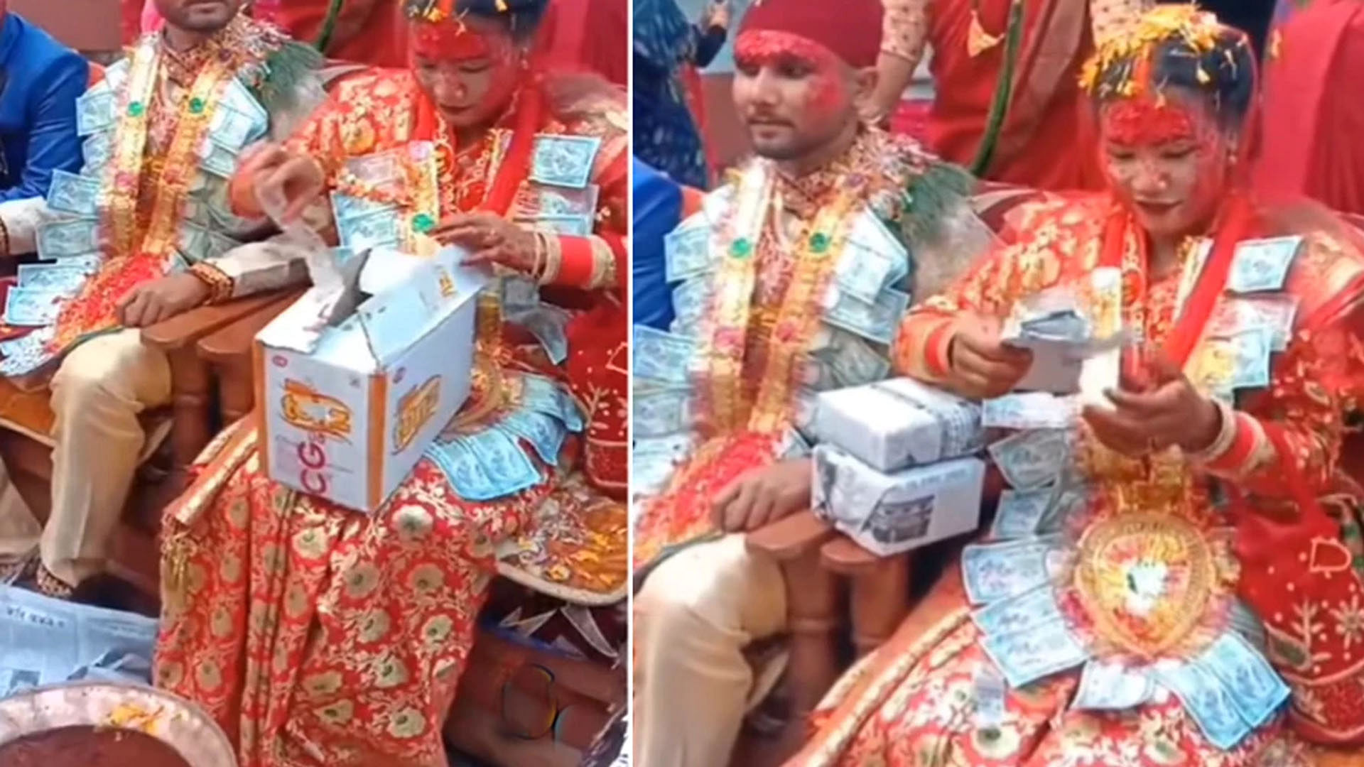 groom friend gives shocking gift to the bride video goes viral on social media