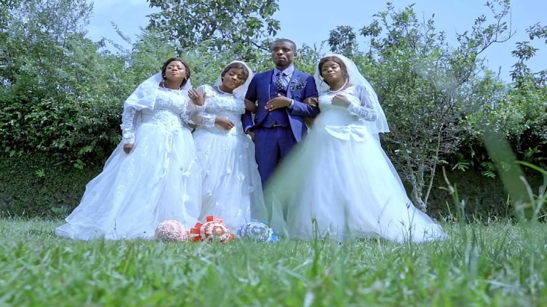 Man married triplets sisters in one day three wives proposed to him