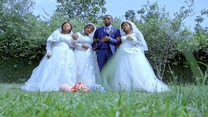 युवक ने एक साथ तीन बहनों के साथ रचाई शादी