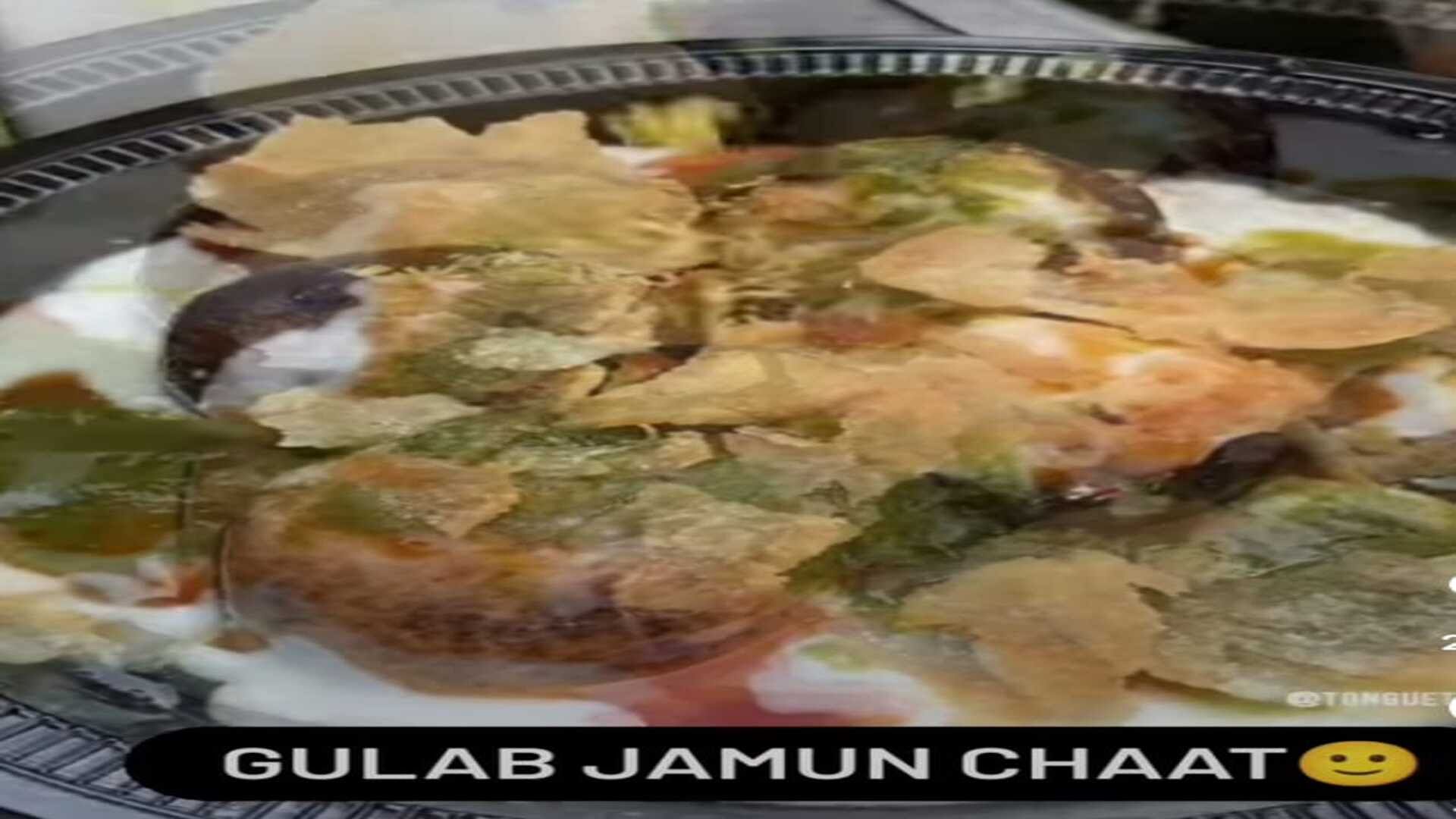 Weird gulab jamun chat recipe viral on social media