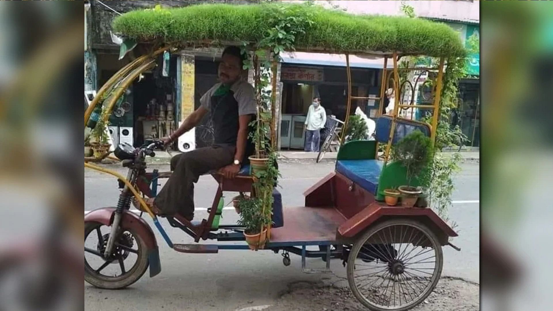 E rickshaw driver did such desi jugaad for summer picture is going viral on social media
