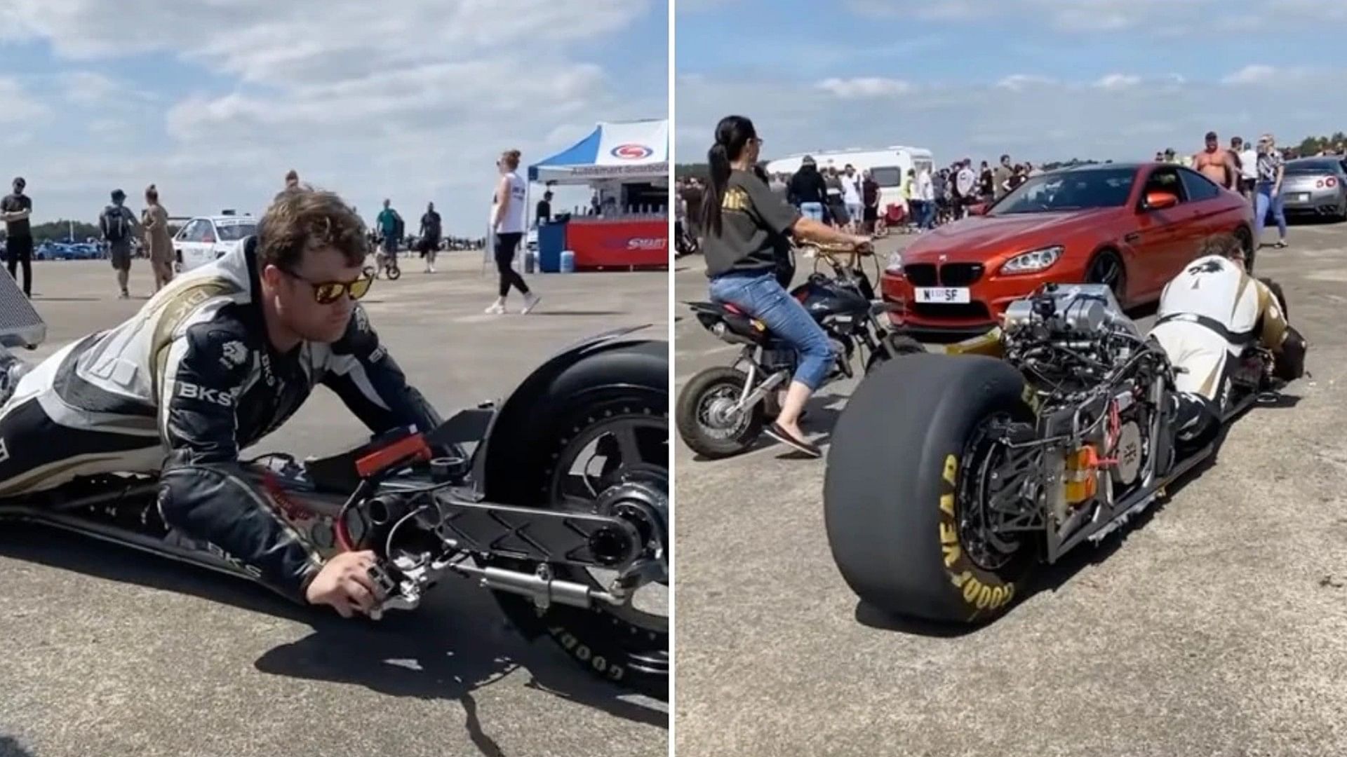 Unique Bike this bike has to be driven lying down video is going viral on social media