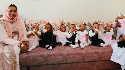 महिला ने एक साथ दिया 9 बच्चों को जन्म
