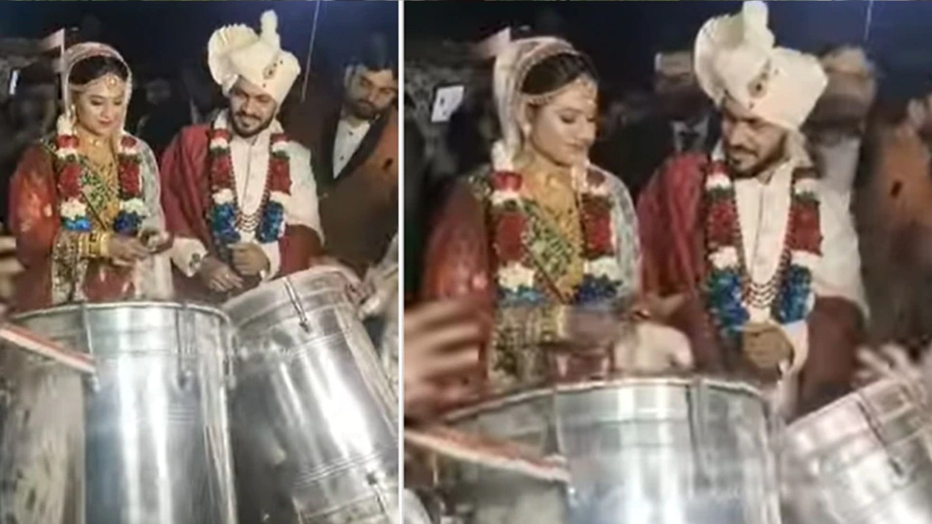 Wedding Video the bride blew notes fiercely at her wedding the groom made such a gesture