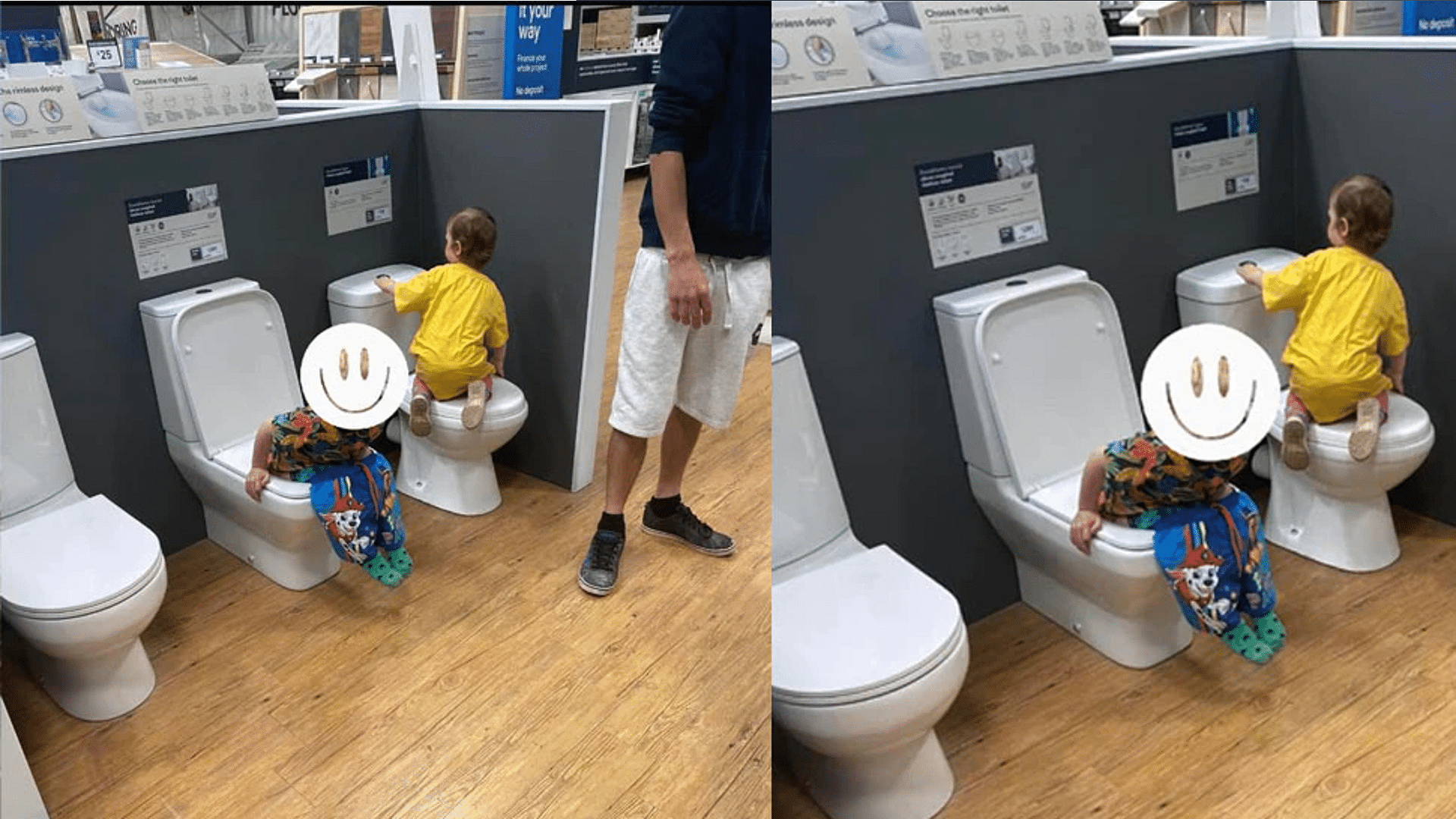 Trending News: Seeing the dummy toilet seat in the shop the children did such an act