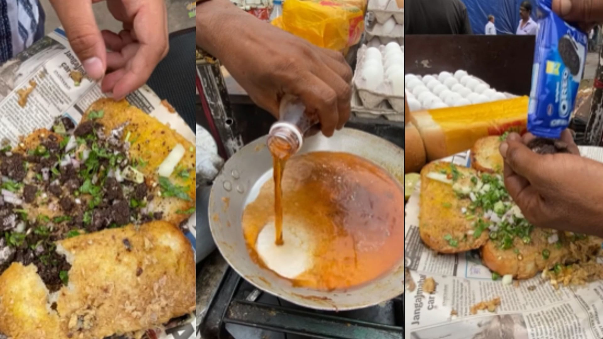 Weird Food Combination Viral Video: Omelette With Cumin Soda And Oreo Biscuits Viral Video