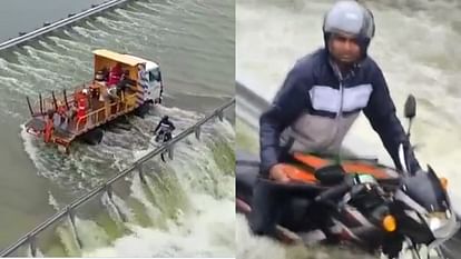 Traffic Police Rescue Man From Flood