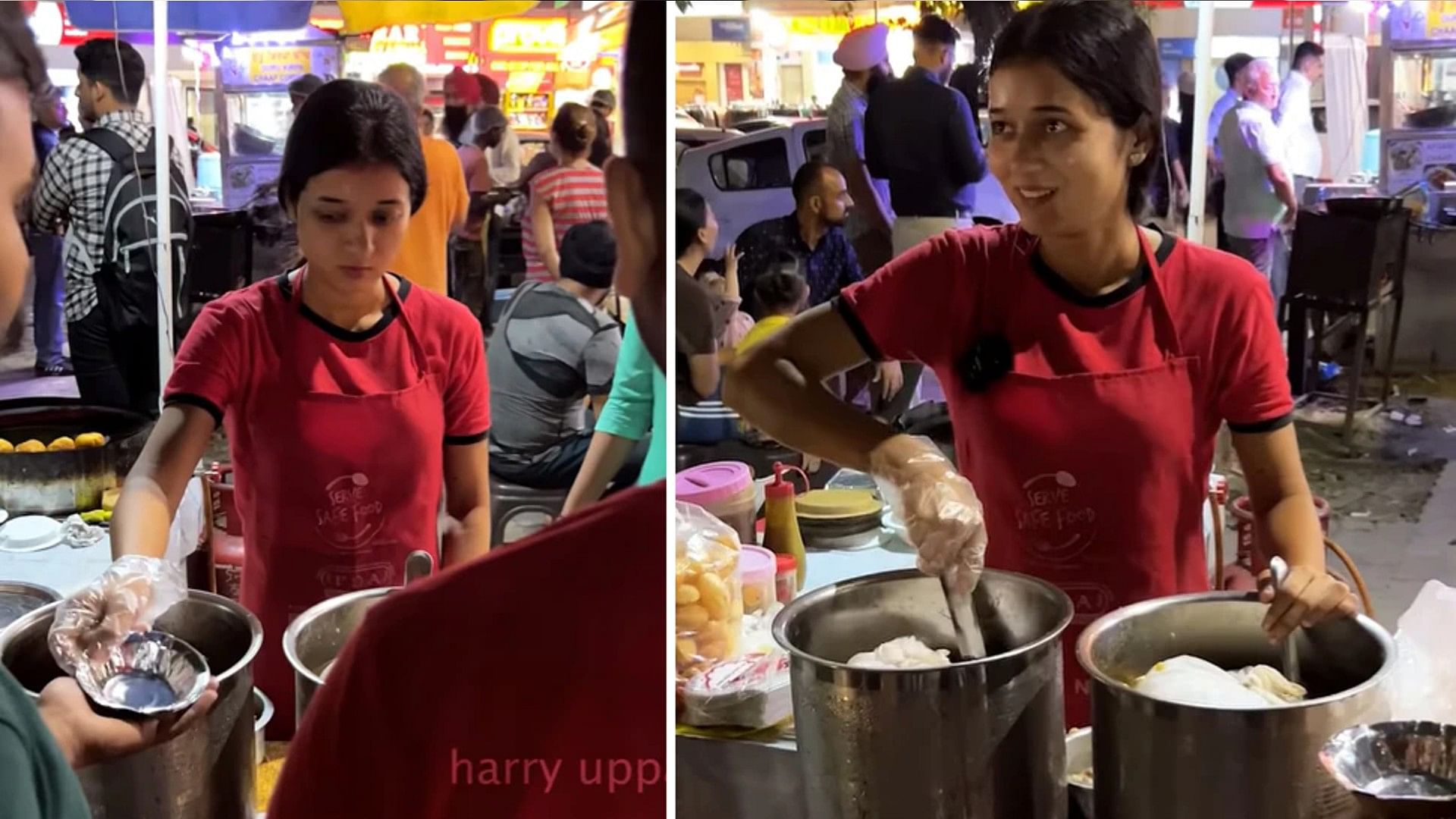 Golgappa didi quit her job and set up a stall on the road, watch video