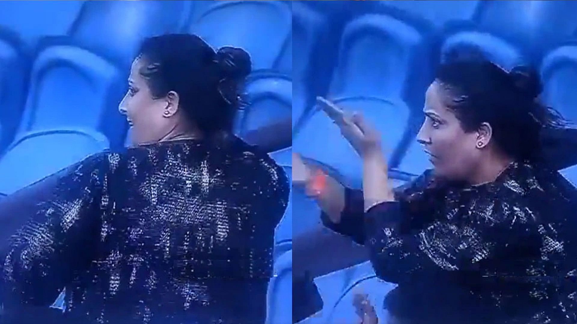 Ind Vs Pak After the victory of Team India Aunty danced in the stadium video viral