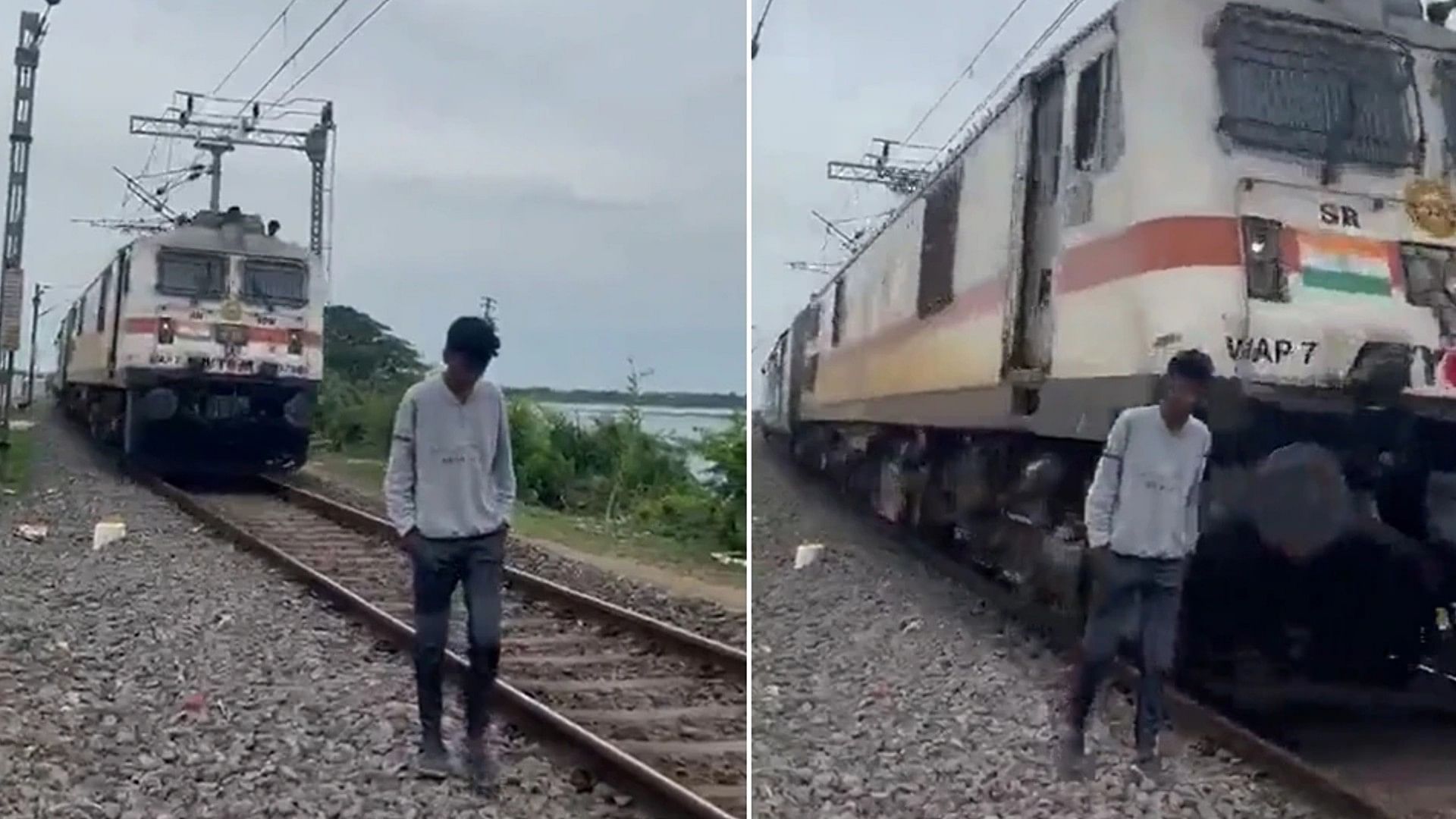 Train accident happened while making reel, boy was walking on railway track