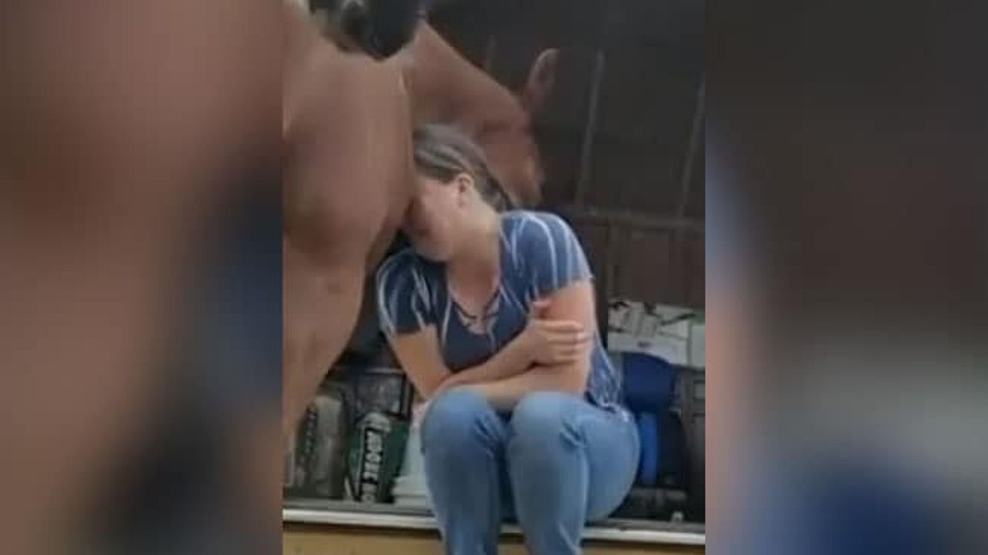 horse consoling crying lady in emotional video going viral on social media