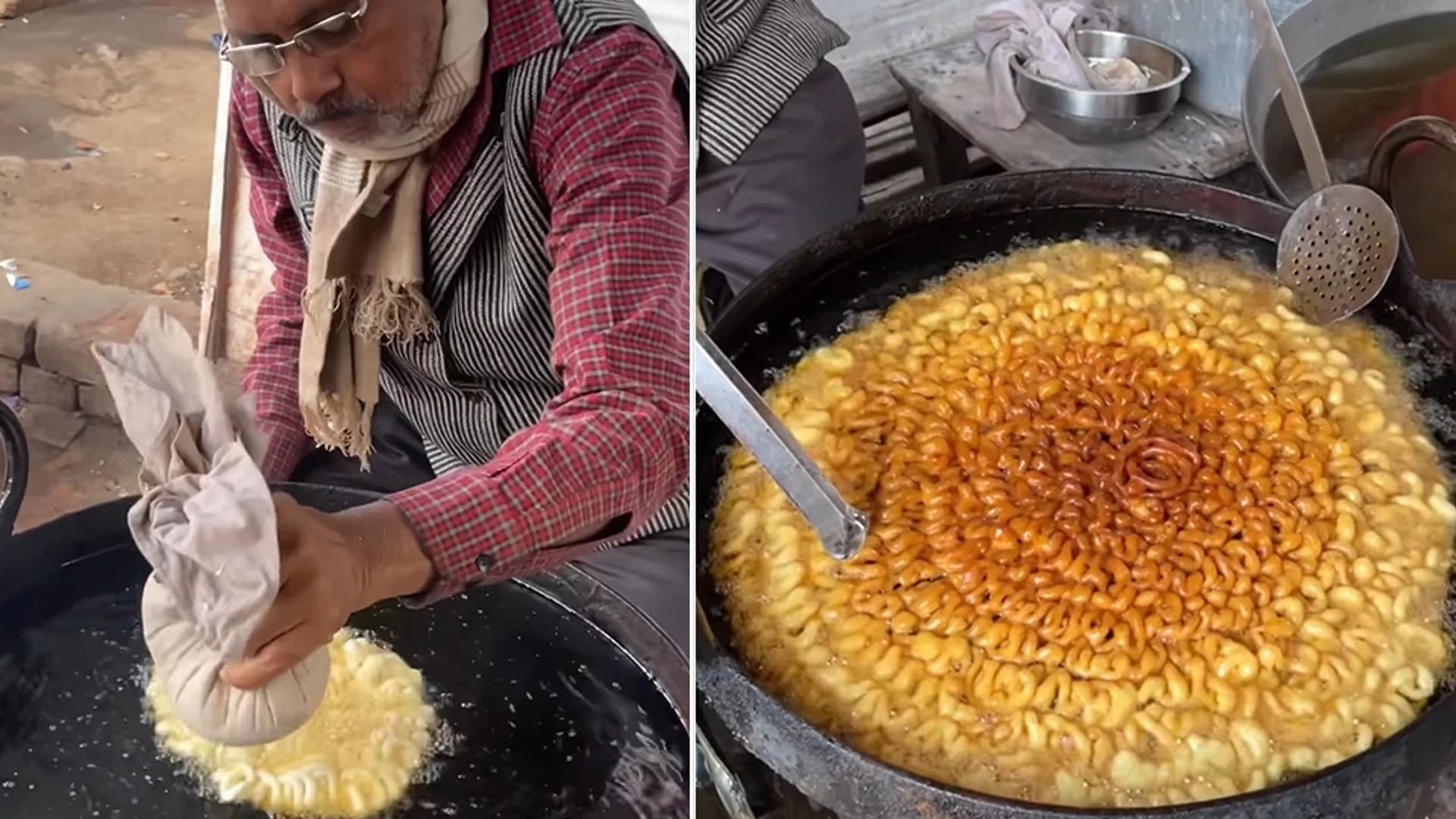 Desi Jalebi Lucknow Sweet Shop Worlds Biggest Jalebi Video Went Viral