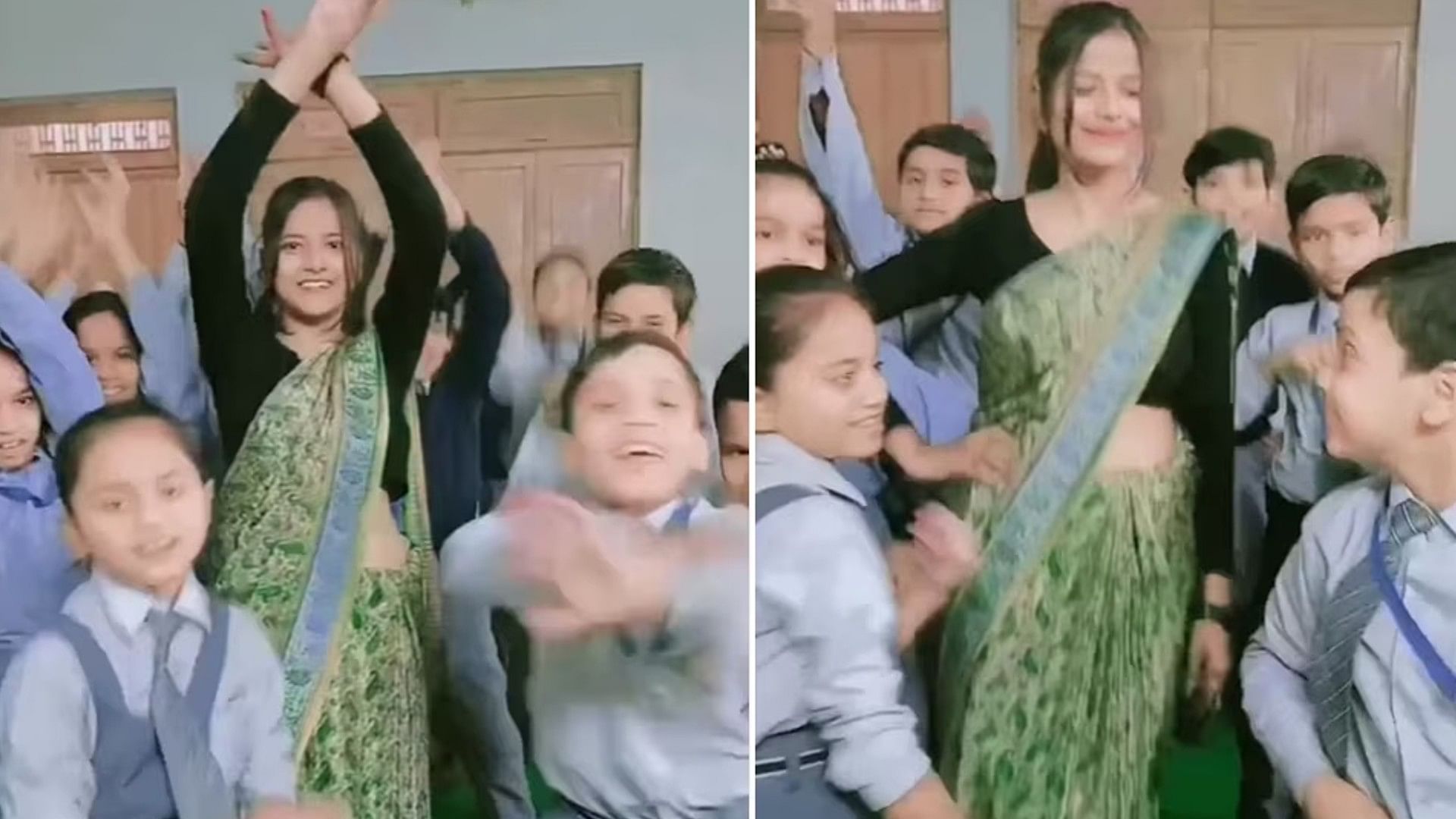 student and teacher danced on ho jayegi balle balle song video viral