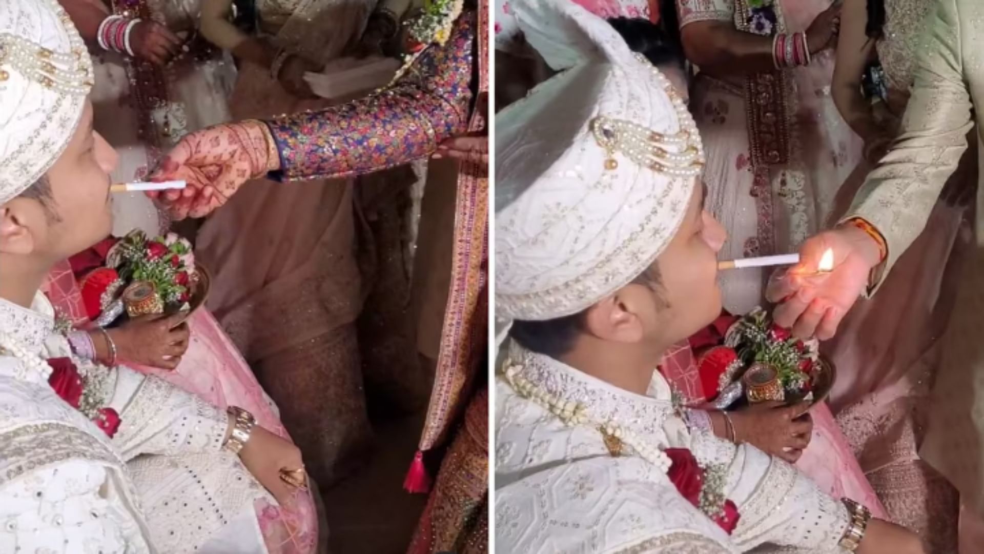 Saas Sasur Did Such A Thing To Welcome The Groom Video Went Viral On Social Media