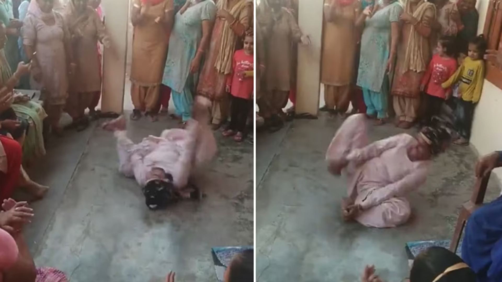Dadi did ghoomar dance on the floor Video Went Viral On Social Meida