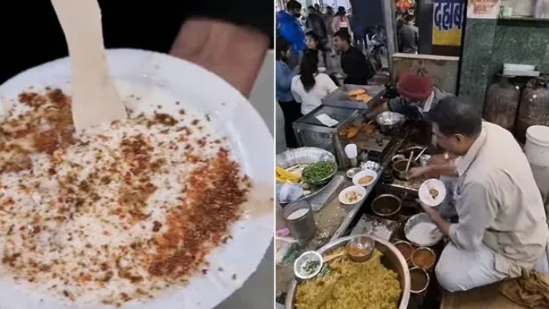 unique way to make dahi vada by tossing in the air video viral on social media