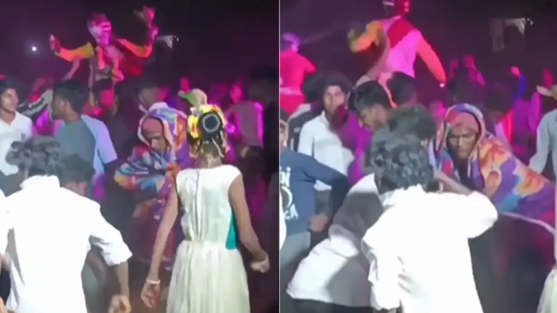 Man danced in barat wearing blanket Funny dance video viral on social media