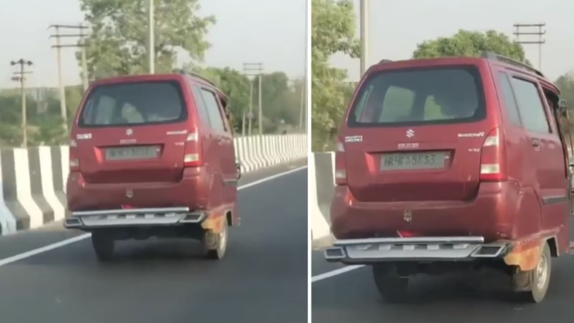 Desi Jugaad Viral Video driver converted auto into wagon r car