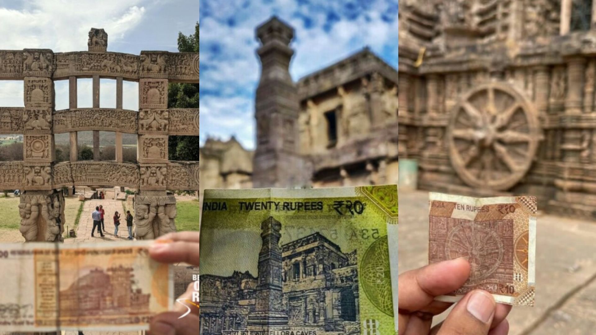 twitter thread historical sites printed on indian currency notes goes viral
