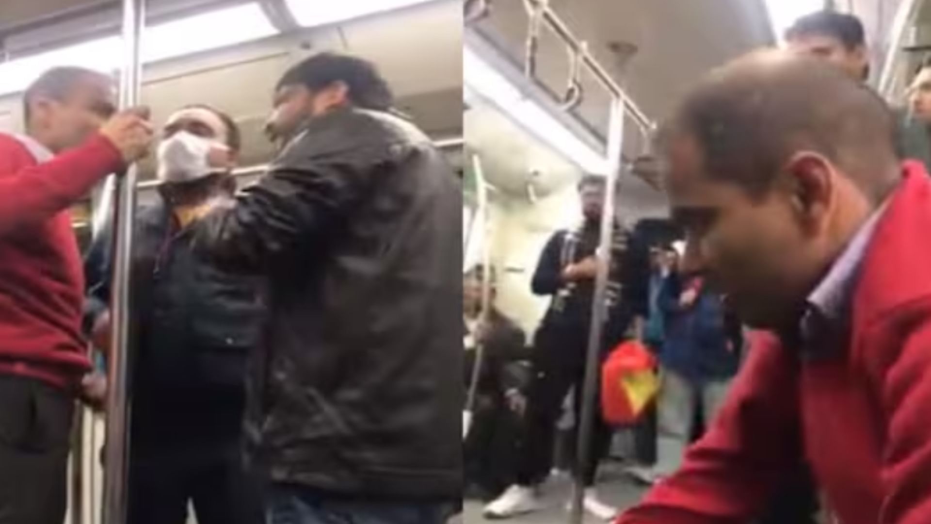 Delhi Metro viral video men fighting in metro dilli metro viral video