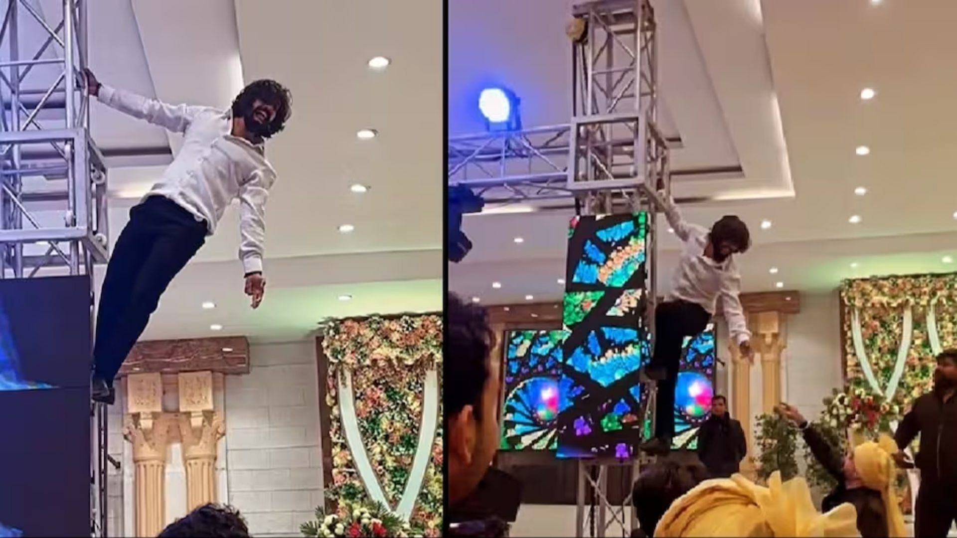 Dance Video: man dances in friends wedding on pillar on jumma chumma song video Goes Viral on Social Media