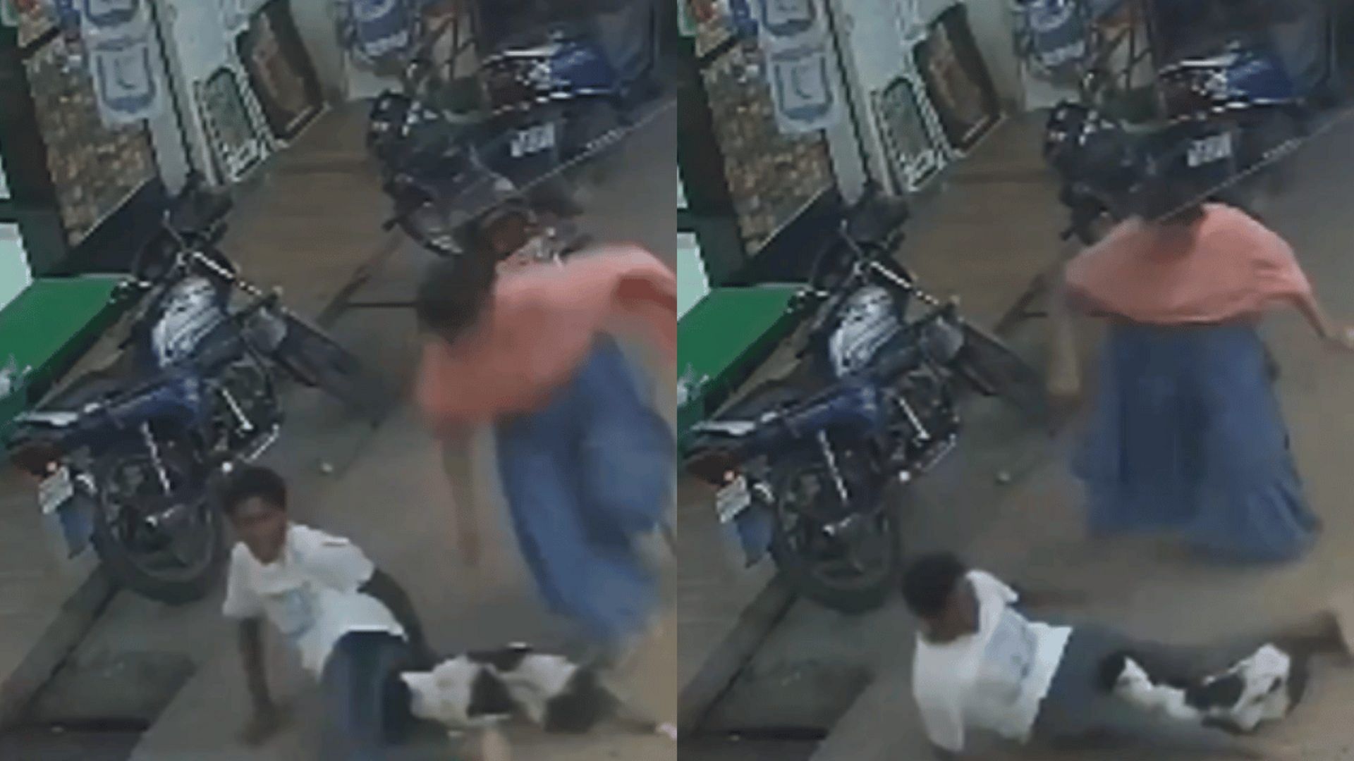 Viral Video: Woman Saves Man From Dog’s Attack, Social Media Lauds Her Bravery