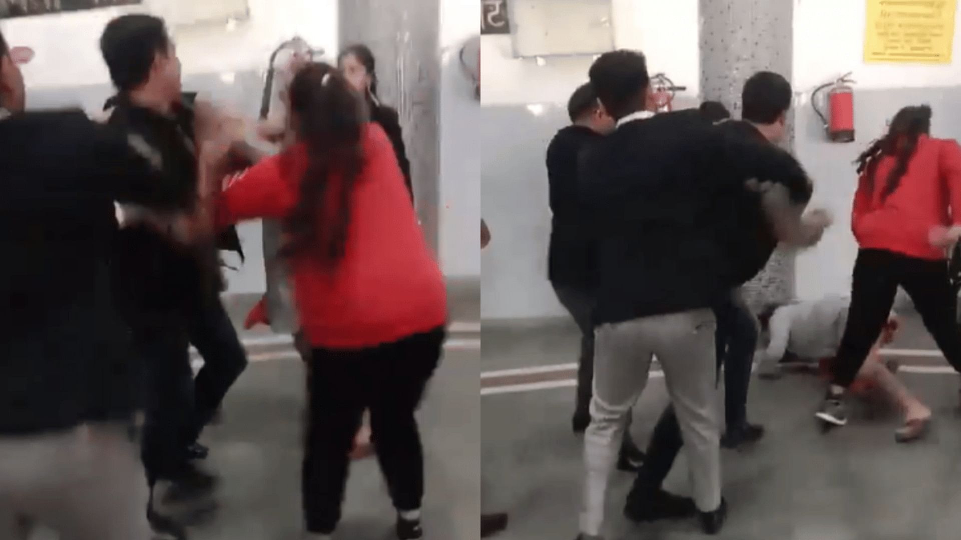 Fight Between Man And Women in Family Court Video Goes Viral on Internet