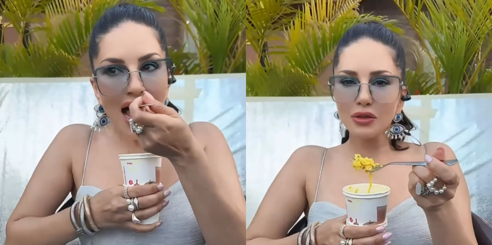 Bollywood actress sunny leone share her diet secret video viral on social media