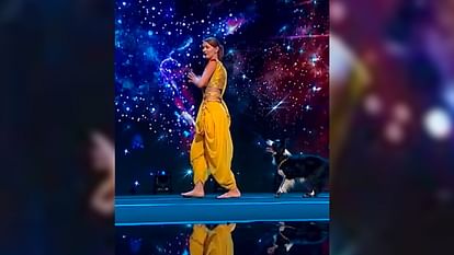 महिला ने कुत्ते के साथ 'जय हो' गाने पर किया अद्भुत डांस