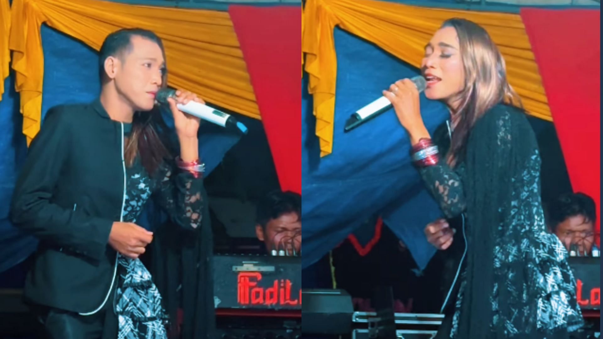 viral video of male and female voice singer sang romantic shahrukh khan song suraj hua maddham