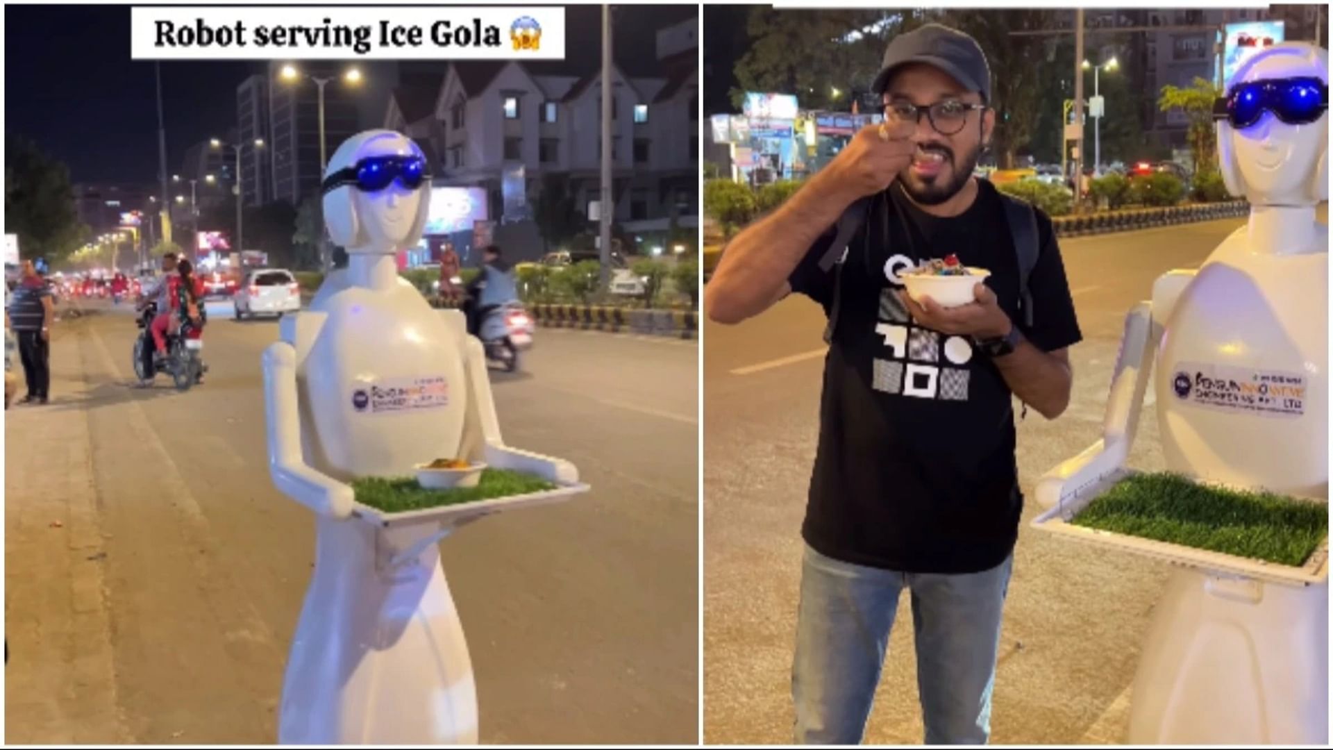 Robotic cafe Meet Aisha, the ice gola serving robot at Ahmedabad's robotic cafe Watch Video
