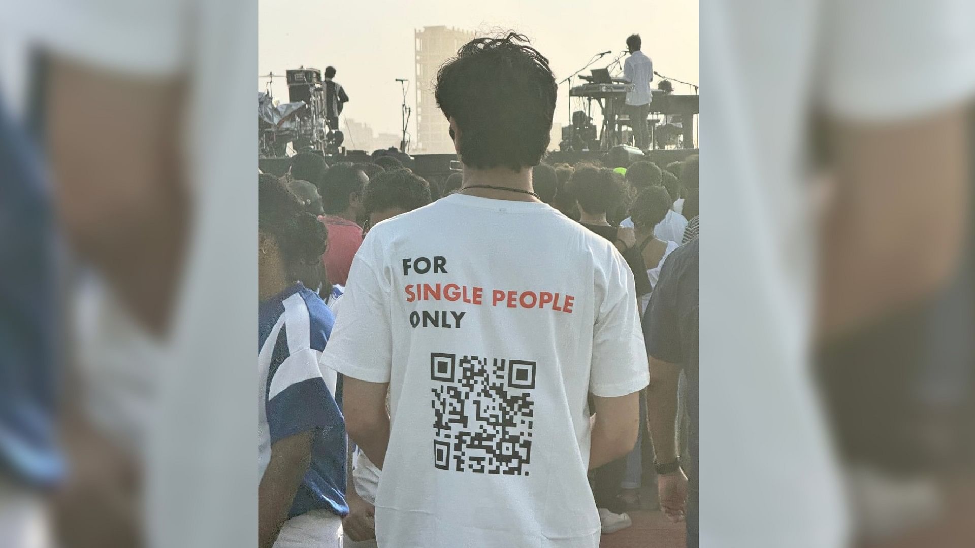 Trending News: Boy spotted wearing qr code themed t shirt at ed sheeran concert mumbai