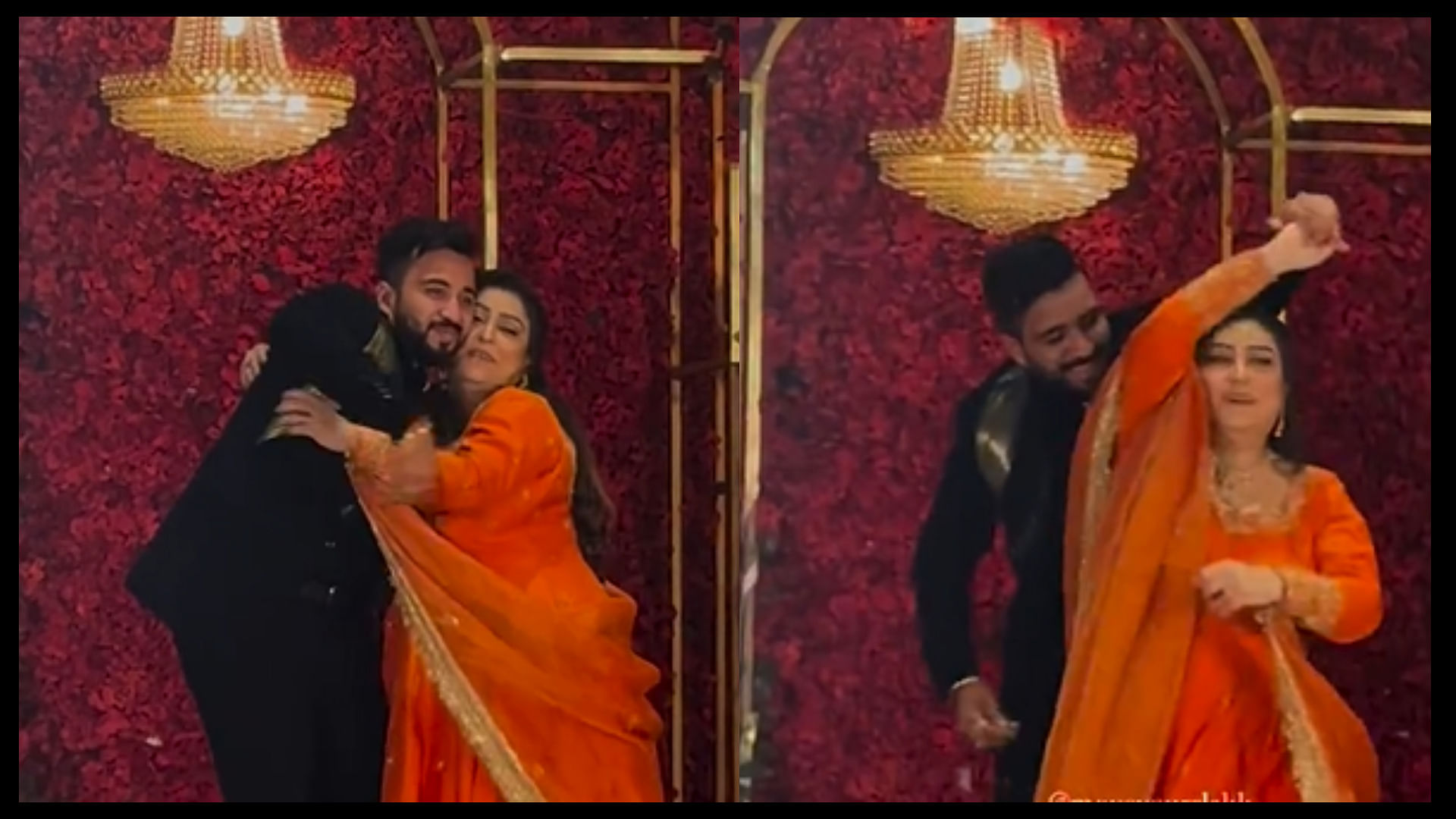 Groom dancing with dulhan mother amazing video is going viral on social media