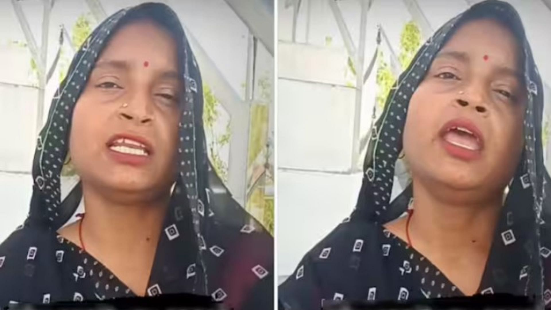 village woman spoke fluent english viral video aunty ka video