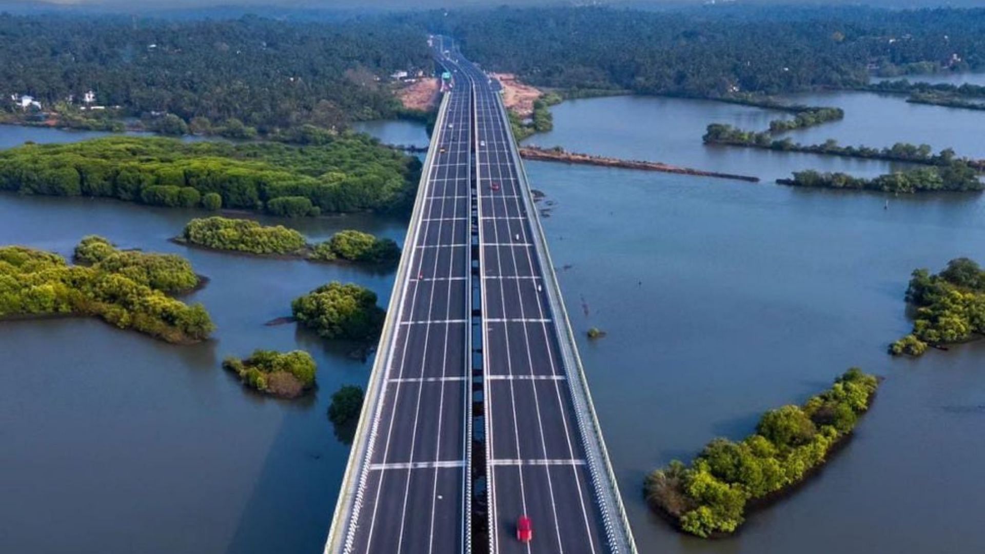 Anand mahindra impressed by the beauty of this bypass shared picture of Thalassery Mahe bypass