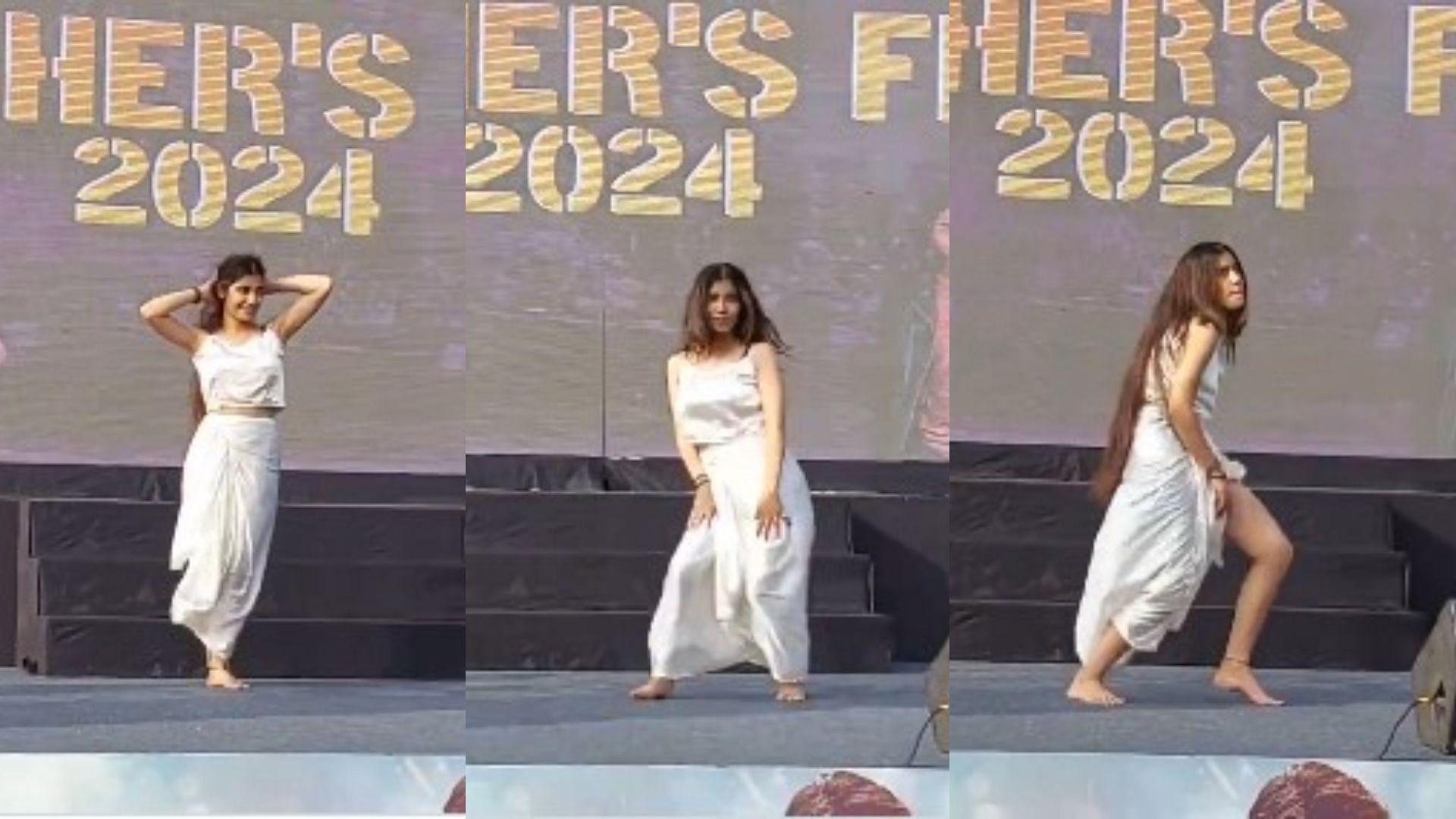 Girl Dance On Choli Ke Peeche Kya Hai Song On College Fest Video Goes Viral