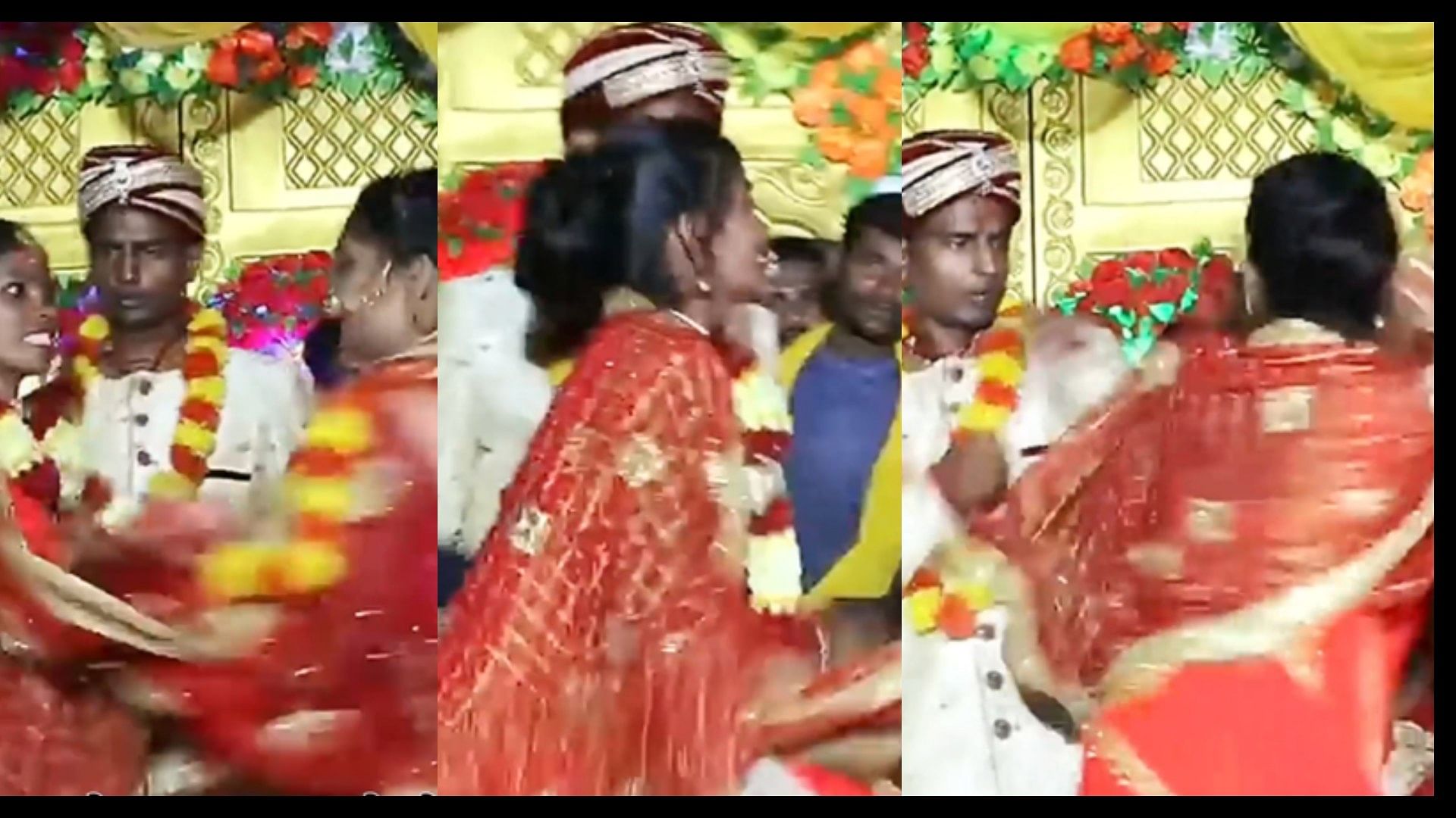 Bihar news dulhan and girlfriend fight for dulha viral video