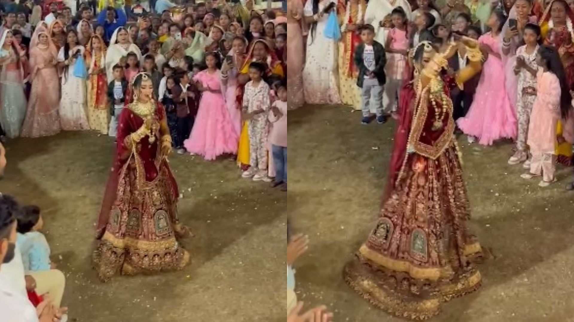Bride dance at groom entry winning social media hearts Bride Dance Video Viral