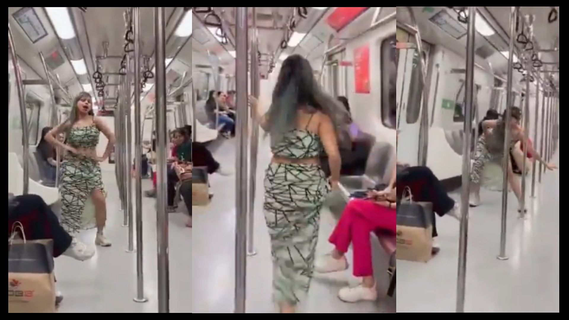Delhi metro girl bhojpuri bold dance video goes viral on social media