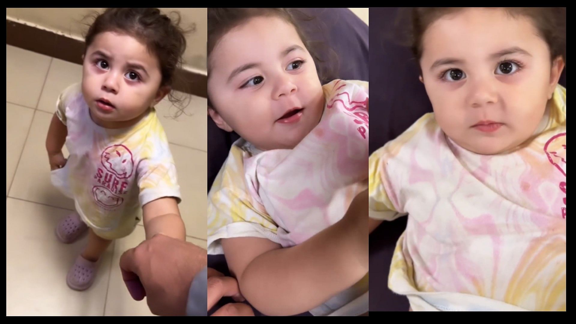 People were impressed by the cuteness of the girl video viral o social media