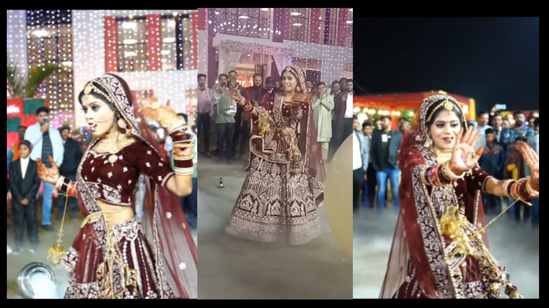 Indian bride doing hilarious dance video viral on social media