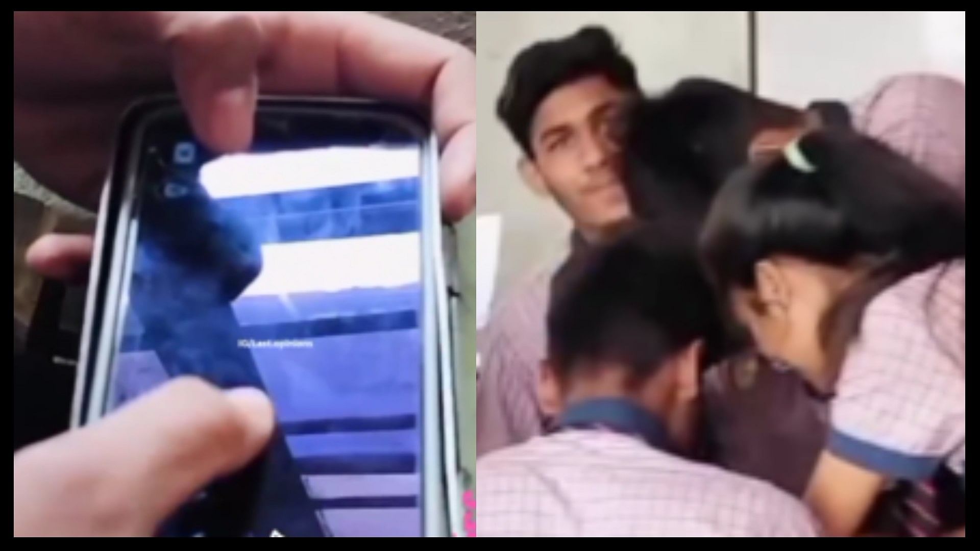 Child did amazing jugaad fitted phone inside geometry box video goes viral
