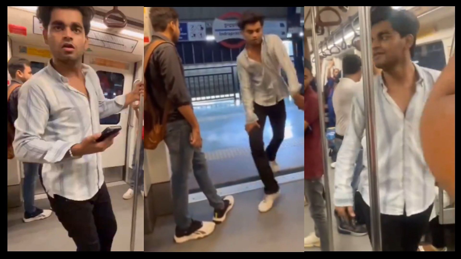 Delhi Metro Viral Video: boy seen dancing on Natu Natu song