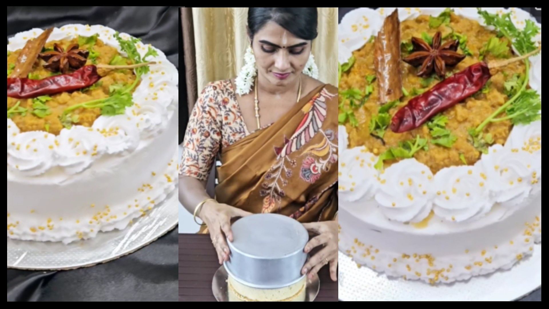 Woman made nonveg cake at home cake lover got angry viral video