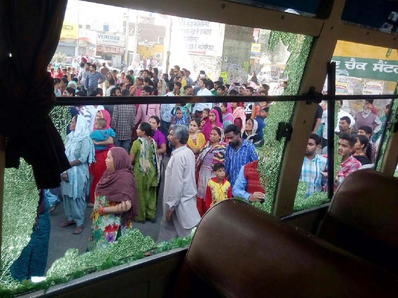 bus accident, libra bus accident, jalandhar accident, libra bus, jalandhar, punjab